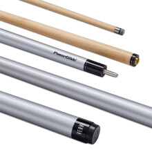(Silver) PowerGlide VERVE Carbon Pool Cue 57" 10mm Tip 3K Carbon Composite Black