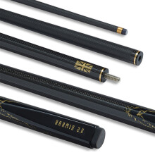 (19oz) PowerGlide ARAMID Carbon Composite Snooker Cue Carbon Fibre Black