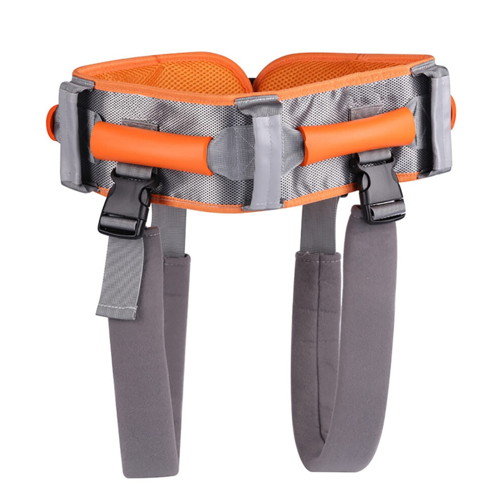 Gait Belt with Handles and Leg Loops for Seniors, Adjustable Walking Assist Belt with Quick Release Buckle