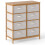 Cômoda - HELLOSHOP26 - 8 gavetas - Bambu - Bege - 80x40x94 cm 1