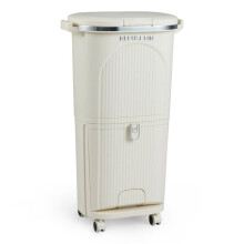 Poubelle Ă tri double avec 2 seaux amovibles 43 x 29 x 74,5 cm usage