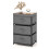 Cômodas - HELLOSHOP26 - 3 gavetas - Cinza - Multifuncional - 40x30x62 cm 1