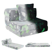 Divano pieghevole 3-in-1 per bambini 65,5 x 60,5 x 41,5 cm comfort ottimale con coperture lavabili