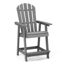 Cadeira de bar - HELLOSHOP26 - Adirondack - HDPE - Resistente às intempéries - Ergonômica