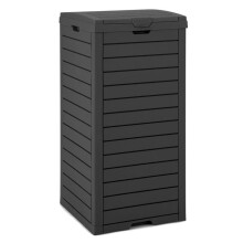 Buitenafvalbak 40 x 40 x 86 cm met dubbele sluiting voor gemakkelijke reiniging