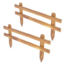 Cerca de jardim - HELLOSHOP26 - 03_0008801 - Lote de 2 - 100x40 cm - Madeira de pinho natural