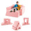 Sofá infantil modular 105,5 x 101 x 48 cm 8 peças com capas removíveis e 1