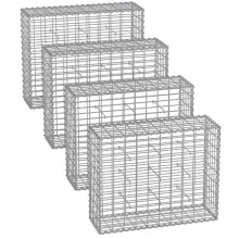 Gabion - HELLOSHOP26 - 1008030 cm - Lot de 4 - Maille 510 cm - Fil 4 mm galvanisé