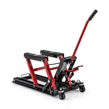 Hydraulischer Wagenheber - HELLOSHOP26 - Hebt bis zu 680 kg - Abmessungen 106 x 36 x 74-91 cm - Rutschfest - Verstärktes Metall