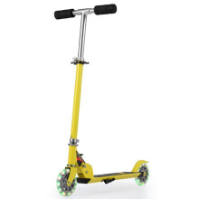 Vouwbare kinderstep met verstelbare hoogte van 63 tot 86,5 cm, optimale veiligheid, moderne stijl in aluminium