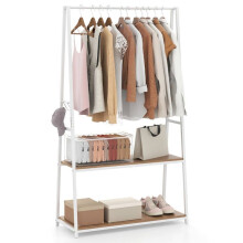 Portant à vêtements 94 x 40 x 171 cm grand espace de rangement polyvalent design