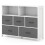 Comò - HELLOSHOP26 - 5 cassetti 2 ripiani 100x30x78 cm - MDF - Antiribaltamento - Bianco 1