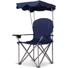 Campingstuhl - HELLOSHOP26 - 96,567,5130 cm - faltbares Dach - gepolsterte Armlehnen - 120 kg