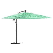 Parasol de jardin - HELLOSHOP26 - 269x269x235 cm - Carré - Mât acier - Système à manivelle