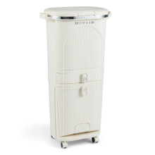 Poubelle de cuisine 43 x 29 x 82,5 cm tri sélectif 3 compartiments ergonomique facile