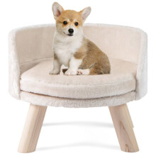 Cama-sofá para animais - HELLOSHOP26 - 42x42x33 cm - Conforto ideal - Capa lavável - Bolsa de armazenamento