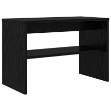 Meuble TV - HELLOSHOP26 - Rectangulaire 60x30x40 cm - Noir - Bois d'ingénierie - 1 étagère