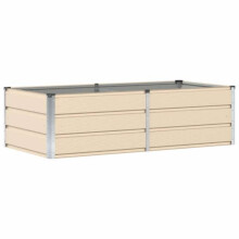 Jardinière - HELLOSHOP26 - 160 x 80 x 45 cm - Staal - Ivoor - Binnen/buiten
