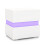 Table de chevet - HELLOSHOP26 - 45x35x45 cm - 2 tiroirs - Éclairage LED multicolore - Blanc 1