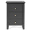 Comodini - HELLOSHOP26 - Comodino 3 cassetti - Set di 2 - Nero - MDF 1