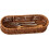 Rattan Bread Basket Multipurpose Kitchen Organizer Rectangular Woven Storage for Home Restaurant Durable Stackable Plastic 2