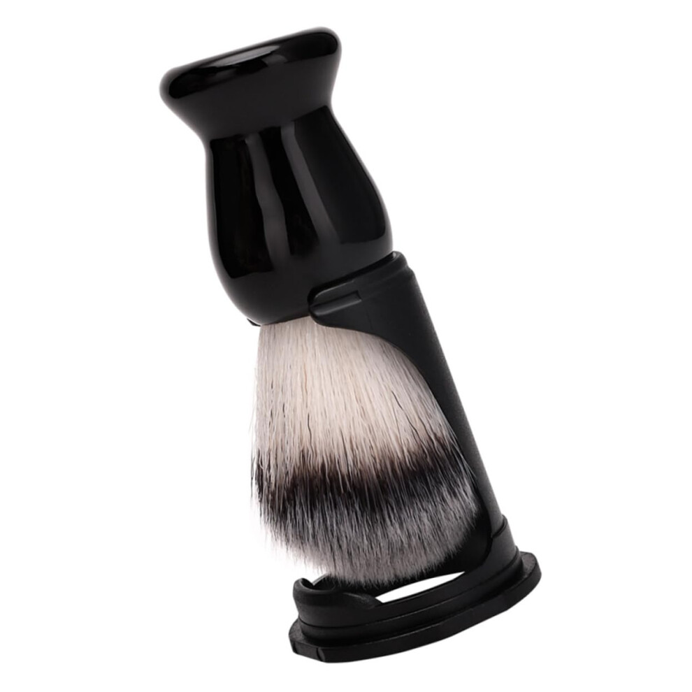 Shaving Brush and Stand with Soft Bristles for Men Beard Grooming Kit Sleek Comfort Design