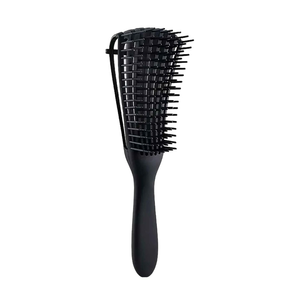 Black Detangling Brush For Curly Hair, Painless Frizz Styling, Tangle Brush For Natural Curls
