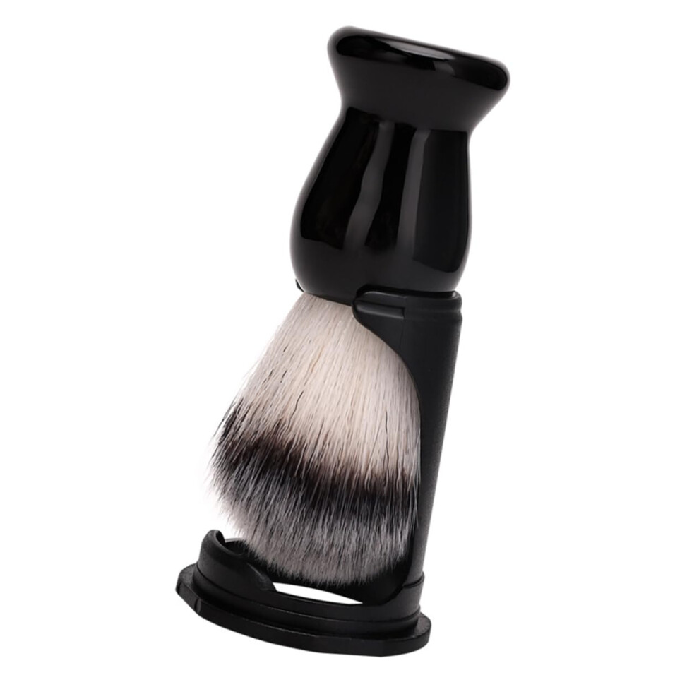 Shaving Brush with Stand for Men Soft Bristle Beard Grooming Sleek Durable Design Set