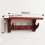 Rustic Wall Mounted Coat Rack with Shelf, Solid Wood Floating Shelf with Hooks for Entryway Storage 3