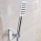 Aluminum Wall Mounted Shower Head Holder Adjustable Bathroom Sprayer Bracket Space Saving Design 3