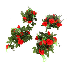 Guirlande de roses artificielles, décoration de mariage, design réaliste, tiges souples, couleur naturelle, installation facile, utilisation