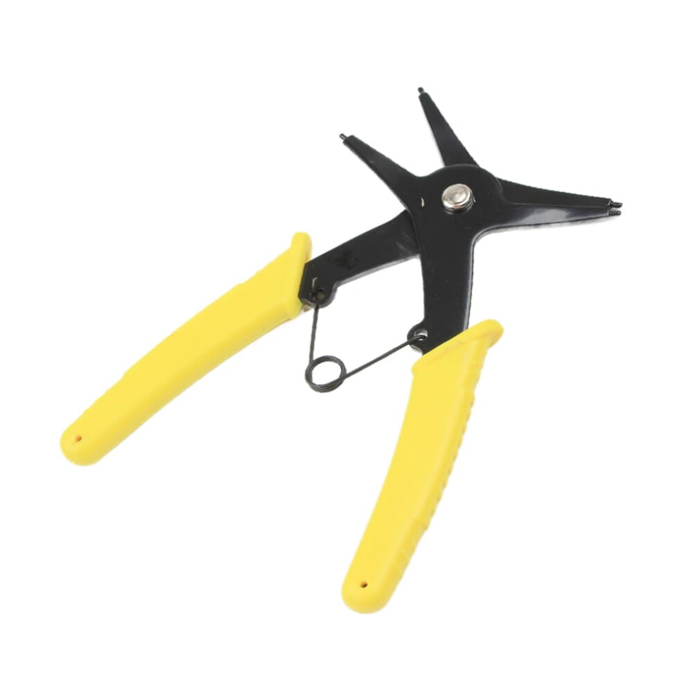 2 In 1 Dual Purpose Circlip Pliers For Internal And External Snap Rings With Ergonomic Grip 9174973485605