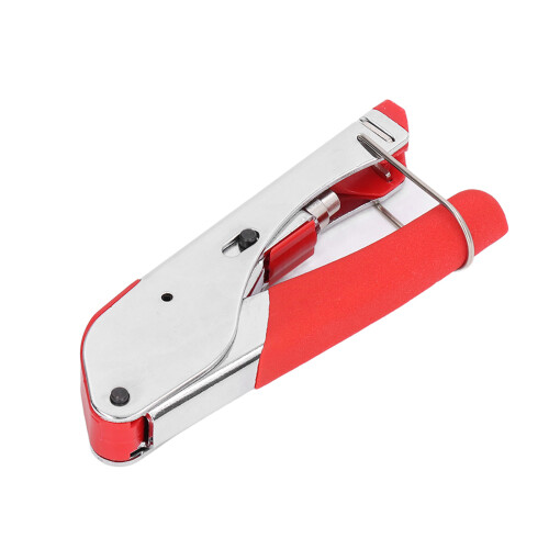 Cable Crimper Strippers Hand Tool Set Rotary Cable Stripper with Adjustable Stripping Depth Universal Compression Crimping Tool for RG6 Coaxial Cable 2