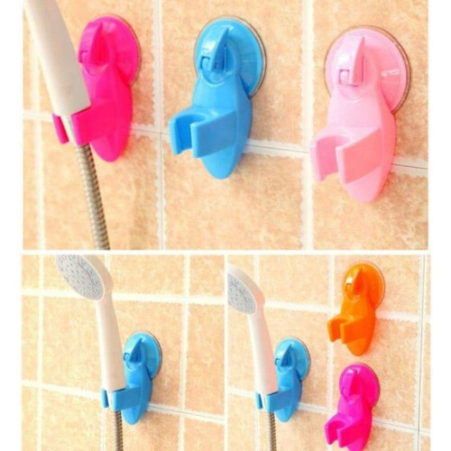 Adjustable Shower Head Holder with Strong Suction Cup Bracket for Bathroom Wall Mount 2
