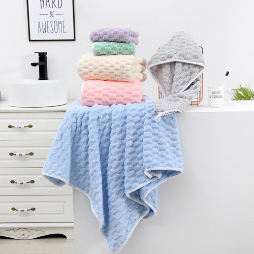 Large Quick Dry Microfiber Bath Towel 85x150cm Soft Absorbent Wrap with Full Body Coverage 1
