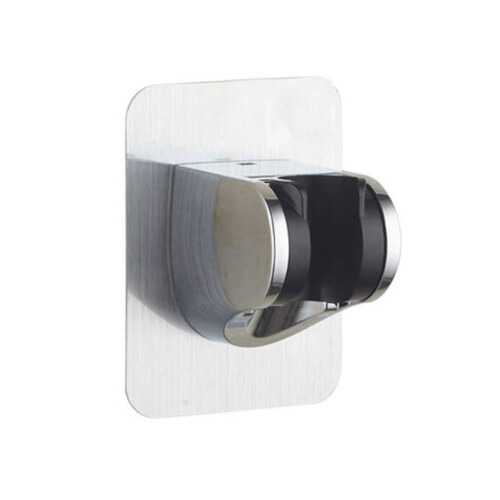 Adjustable Wall Mounted Shower Head Holder Stainless Steel Self Adhesive Angle Adjustable