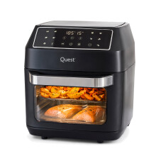 Quest Air Fryer Oven / 12 Litre Capacity / 10 Cooking Presets, Rotisserie & Trays / Viewing Window / Touch Screen Controls / 1700W