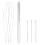 Hair Extension Tools Kit with Loop Needle and Crochet Hooks, Stainless Steel Micro Bead Set 1