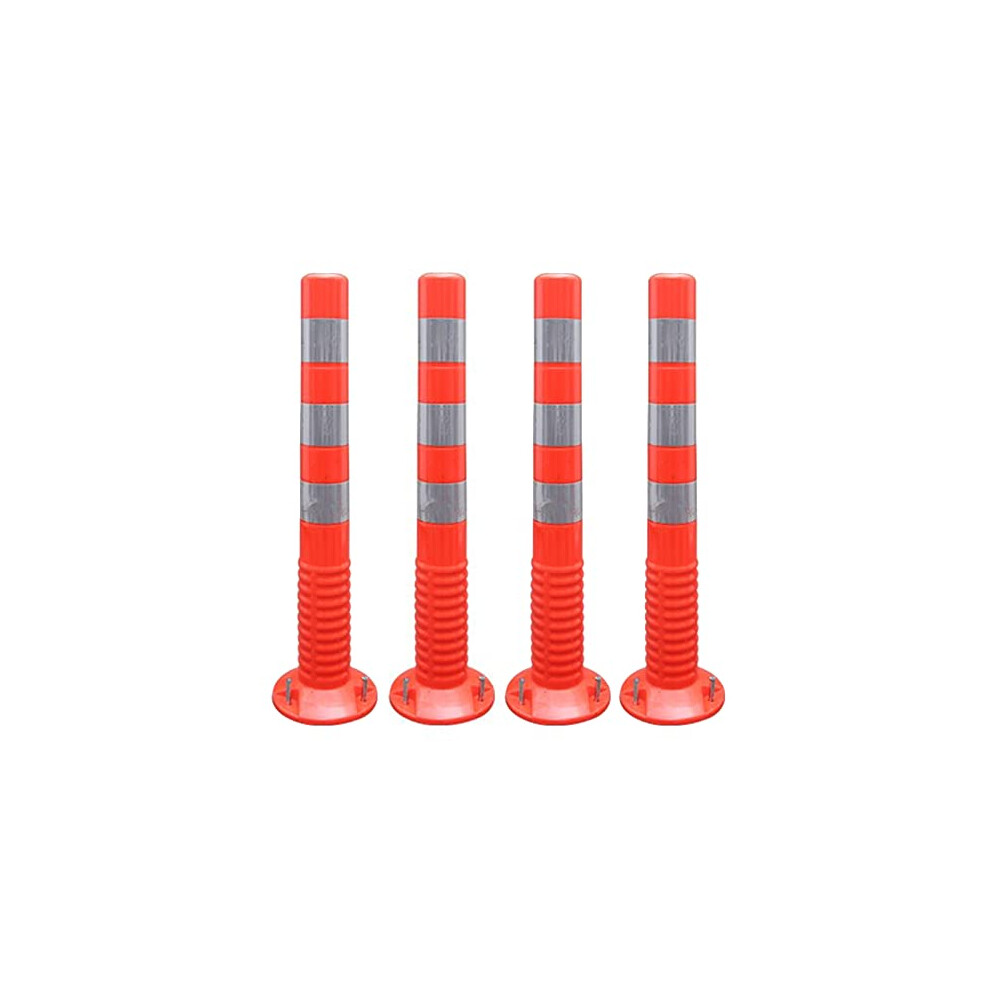 Traffic Safety Cones 30 Inch Visibility Reflective Pu Bollard Posts For Parking Lots And Driveway 9174973485988