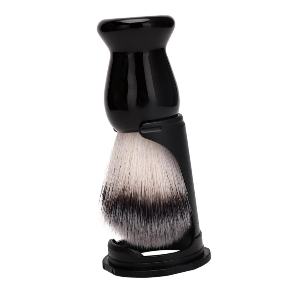 Shaving Brush Set with Stand for Men Beard Grooming Kit and Barber Hair Duster Brush