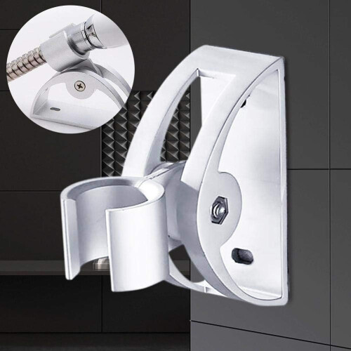 Adjustable Aluminium Wall Mounted Shower Head Holder with 45 Angle Bathroom Bracket 2