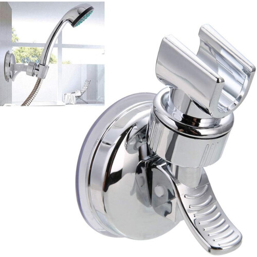 Adjustable Shower Head Holder with Secure Suction Grip, Universal Shower Bracket for Bathroom 2
