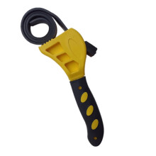 6inch Belt Wrench Oil Filter Remover, Universal Adjustable Grip with NonSlip Rubber Strap