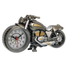 Vintage Motorcycle Alarm Clock Retro Quartz Timepiece for Home Decor and Motorbike Lovers Gift
