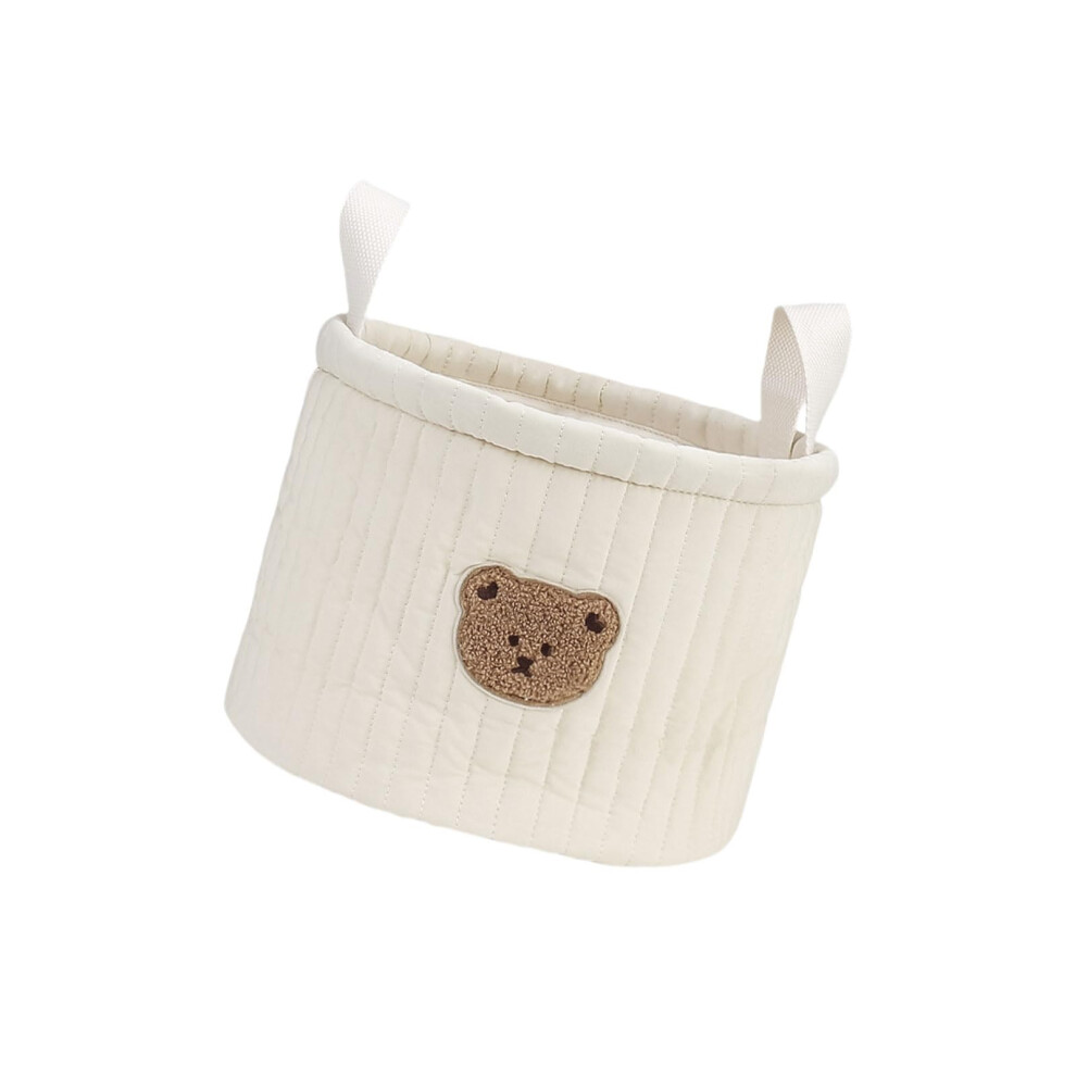 Baby Diaper Organizer Tote with Carry Handle, MultiUse Nappy Storage Basket for  Parents