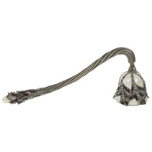 Christmas Candle Wick Snuffer with Elegant Rhinestone Design, 96g Metal Extinguisher for Home Decor