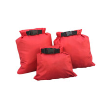 3pcs Dry Bag Set Waterproof Roll Closure for Kayaking Camping Boating Rafting Red