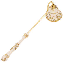 Antique Zinc Alloy Candle Snuffer Tool with Long Handle to Safely Extinguish Flames and Prevent Smoldering
