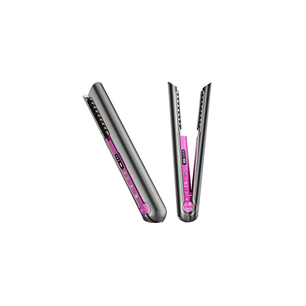 Cordless Mini Hair Straightener 2in1 USB Rechargeable for Wet and Dry Hair Travel Styling Tool