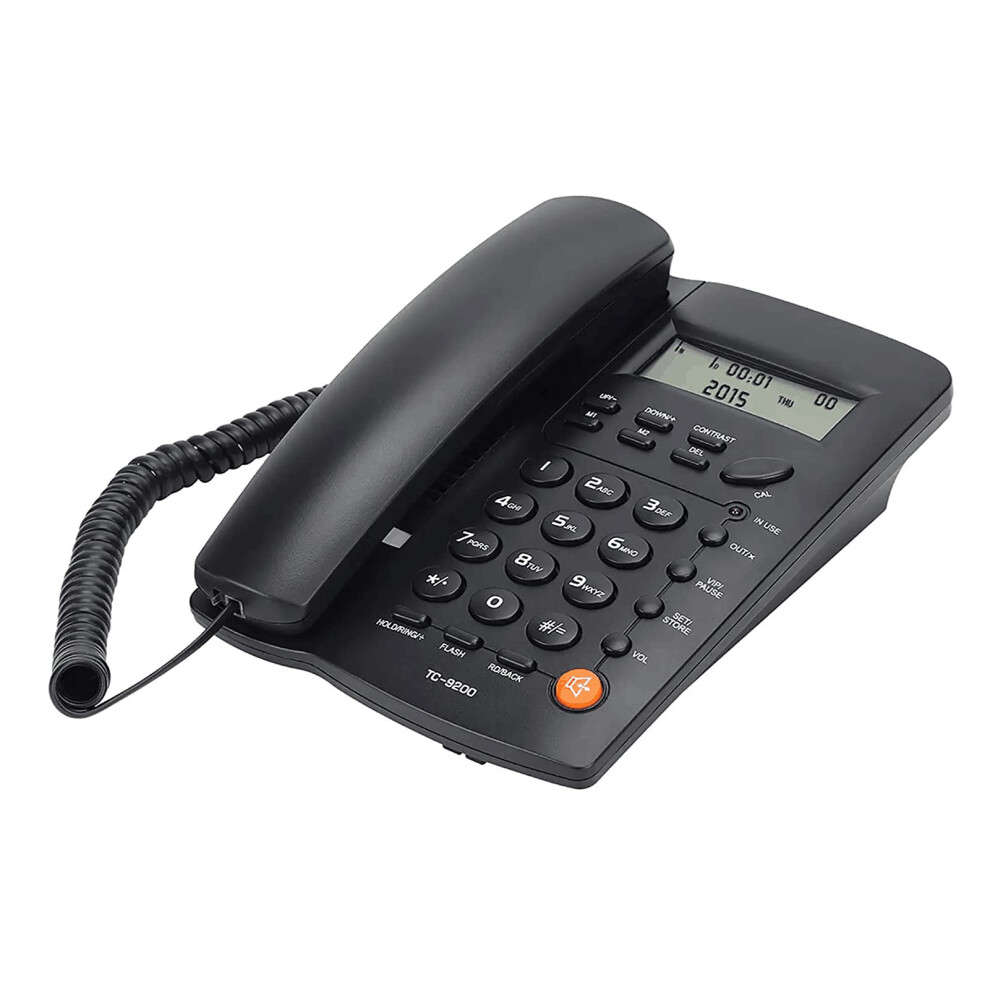 Corded Landline Phone With Lcd Display, Call Memory, Calculator And Onetouch Dial For Office Hotel 9365369431645
